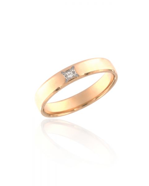 abielusõrmus teemant 0,01ct G/SI kuld 585 2,81g