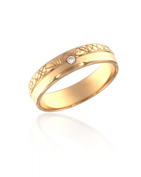 abielusõrmus teemant 0,02ct G/SI kuld 585 3,26g