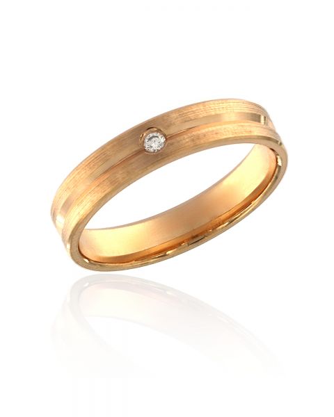 abielusõrmus teemant 0,02ct G/SI kuld 585 3,36g