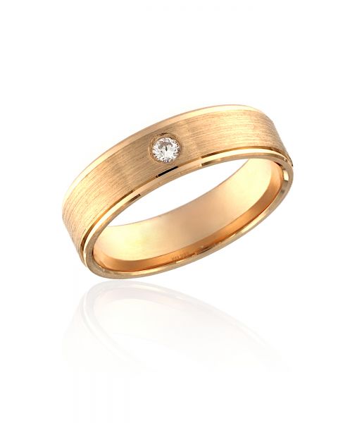 abielusõrmus teemant 1x0,03ct G/SI kuld 585 3,58g