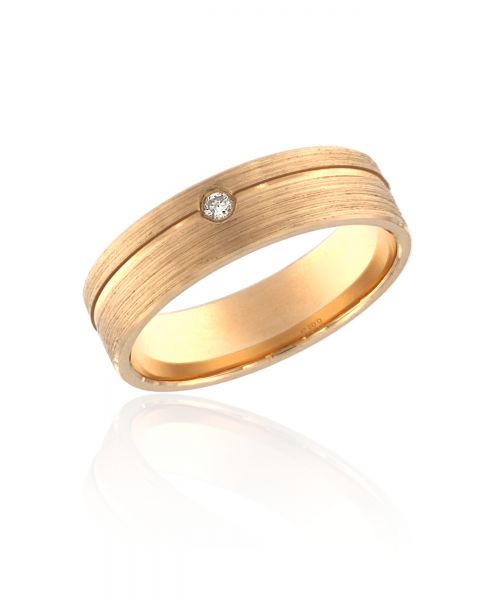 abielusõrmus teemant 0,02ct G/SI kuld 585 3,81g