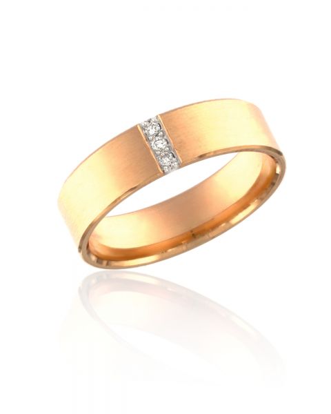 abielusõrmus teemant 3x0,01ct G/SI kuld 585 3,99g