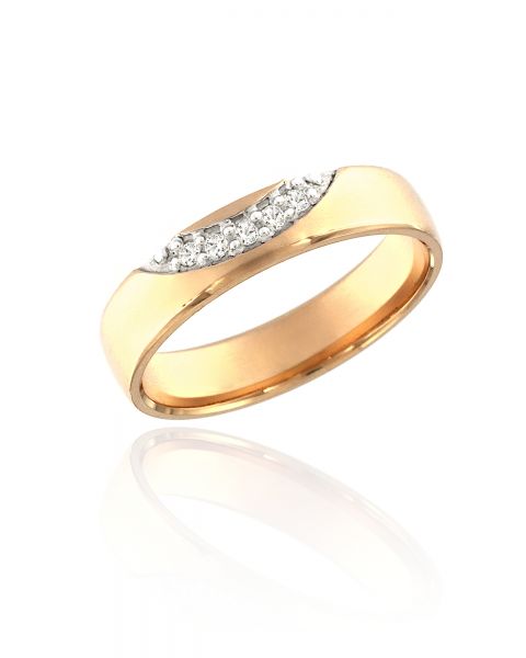 abielusõrmus teemant 5x0,01ct G/SI kuld 585 2,65g
