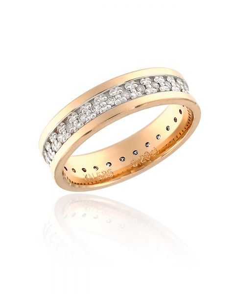 abielusõrmus teemant 29x0,01ct G/SI kuld 585 3,70g