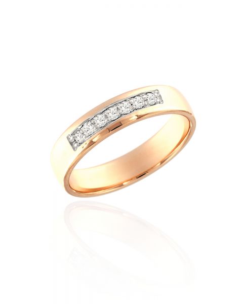 abielusõrmus teemant 7x0,02ct G/SI kuld 585 3,50g