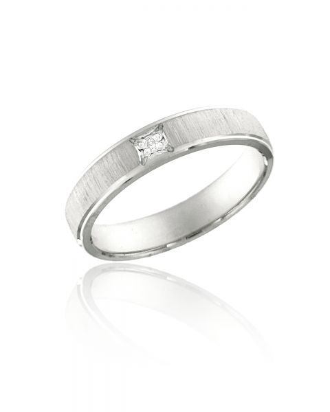 abielusõrmus teemant 0,01ct G/SI kuld 585 2,25g