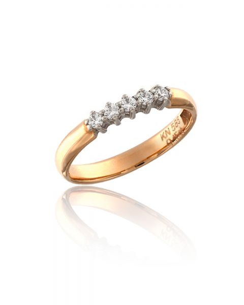 Sõrmus teemant 5x0,03ct G/SI kuld 585 1,97g