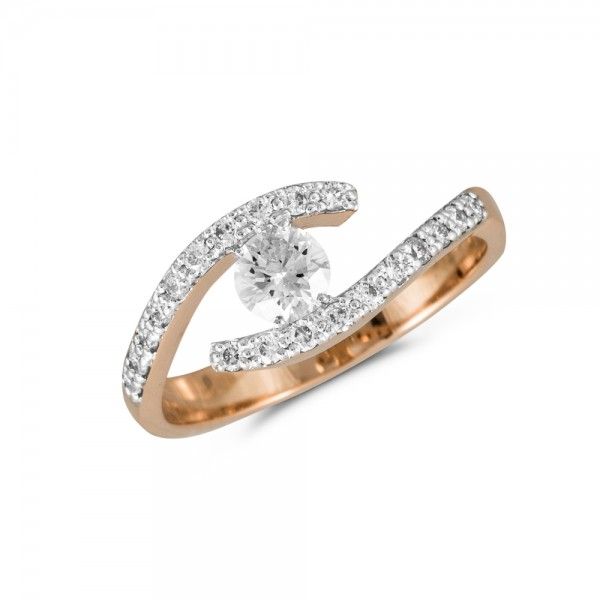 Sõrmus teemant 0,30ct+20x0,01ct G/I kuld 585 3,02g
