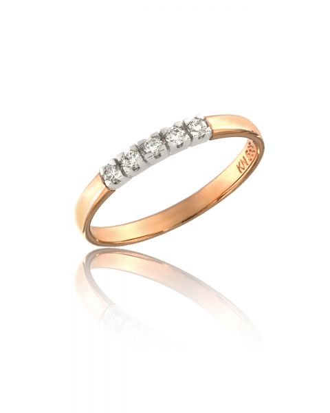 Sõrmus teemant 5x0,02ct G/SI kuld 585 1,45g