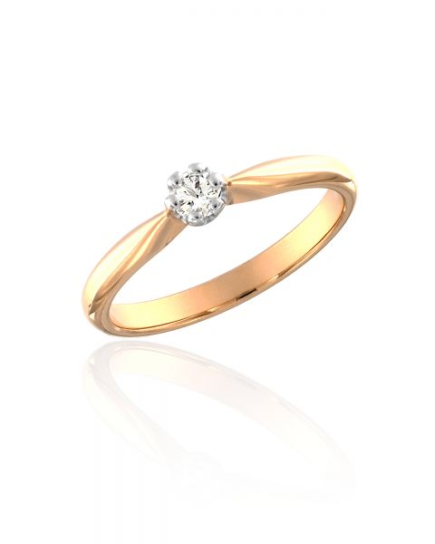 Sõrmus teemant 0,15ct G/SI kuld 585 1,81g